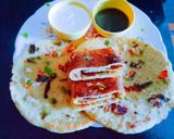 A picture of step 5 of Healthy nutritious tasty moong dal Chilla for kids.