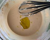 A picture of step 2 of Castagnaccio with Pine Nuts and Walnuts.