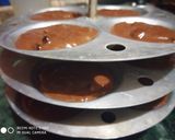 A picture of step 4 of Steamed Choco Idli Cake.