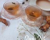A picture of step 3 of Fresh Galangal and Tulsi Chai.