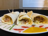 Fajitas de carne, chorizo y queso