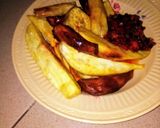 A picture of step 1 of Soyayyan Dankalin hausa.