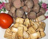 Foto langkah ke 1 dari resep Capcay Sayur Tahu dan Bakso.
