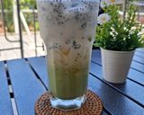 Foto langkah ke 7 dari resep Nangka chia seed matcha latte💚💛.