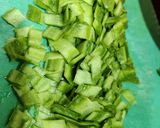 A picture of step 1 of Ridge gourd peel chutney.