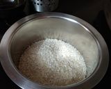 A picture of step 1 of Palappam /Vellayappam Kerala style.