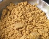 A picture of step 1 of Besan ladoo.