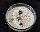 A picture of step 3 of Sago kheer.
