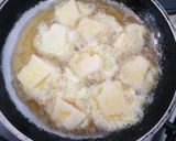 A picture of step 5 of Fried ugali in eggs😂😋.