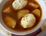 A picture of step 6 of Andy aloo gravy 🥚🥔.