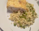Sütőben sült sajtos csirkemell, borsós bulgurral recept fázis 3 fotója