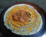 A picture of step 6 of Mysore masala dosa (Street style).