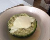 Foto del paso 4 de la receta: Zapallito verde relleno con quinoa y queso😋