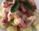 Foto del paso 12 de la receta: Gnocchi con salsa de quesos y bacon..😋