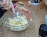 Foto del paso 4 de la receta: Merluza confitada con puré de patatas y hortalizas