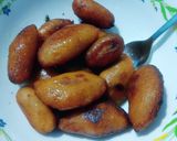 A picture of step 15 of Sweet Potato Dumplings Kheer.