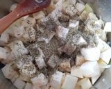 Melengető zöldségkrémleves kolbászchipssel és reszelt sajttal recept fázis 2 fotója