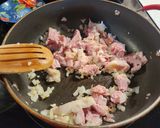 A picture of step 4 of Lauren's Baked Ham, Spinach and Mushroom Breakfast Quesadillas.