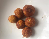Foto del paso 5 de la receta: Croquetitas de carne picada de pollo, para la sopa de arroz 🍚