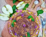 عکس مرحله 3 از دستور ❤️کیک آپساید داون سیب(بدون کارامل)😍😋
