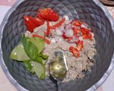 Foto langkah ke 2 dari resep Pepes Tempe Ulek Rasa Kencur.