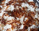 A picture of step 10 of Kabuli Chana Biryani /Chickpea Biryani.