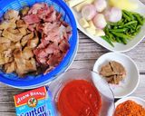 Gambar langkah 1 resipi Rendang Pedas Daging & Hati Lembu.