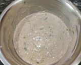 A picture of step 3 of Kuttu ata pancake.