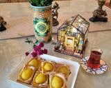 عکس مرحله 3 از دستور شیرینی گلابی با خمیر هزارلا