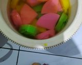 Foto langkah ke 3 dari resep Puding bunga ceria.