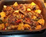 Foto del paso 5 de la receta: Trutros de pollo estofados con camote y yerbas frescas