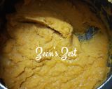 A picture of step 3 of Halwa Poori.