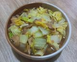 Foto langkah ke 3 dari resep Tumis sawi jamur.