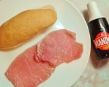 Foto del paso 1 de la receta Pepito de lomo de cerdo y queso con salsa viandox