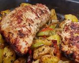 Foto del paso 3 de la receta Pavo con patatas especiales (principiantes)