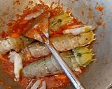 Foto langkah ke 9 dari resep Udang Ketak Ronggeng Lipan Saus Padang KW²an.