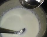 A picture of step 2 of Kesar-Elaichi Kalakand.
