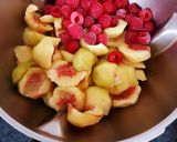 Une image de l'étape 2 de Confitures de pêches 🍑 et framboises 😋 #septembre.