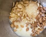 A picture of step 2 of Gondhoraj Dim / Eggs with Kafir Lime.