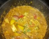 A picture of step 3 of Paneer Capsicum Curry.