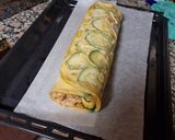 Foto del paso 8 de la receta Brazo gitano de calabacín y langostinos