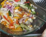 A picture of step 5 of Chicken vegetable shawarma.