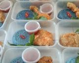 Foto langkah ke 8 dari resep Nasi Liwet Kembang Telang Rice Cooker.
