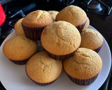 A picture of step 5 of Mini Honey Cornbread Muffins.