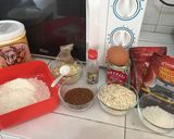 Foto langkah ke 1 dari resep Oat and Nut Chocolate Cookies.