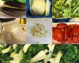 A picture of step 2 of Pork Sinigang.