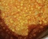 A picture of step 4 of Lauki chana dal mix.