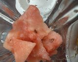 A picture of step 1 of Watermelon drink.