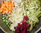 A picture of step 1 of Healthy veggie butter pav bhaji.