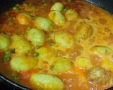 A picture of step 2 of Shahi Aloo Matar Malai.